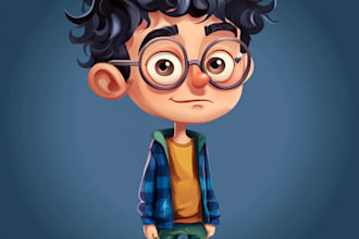 design a 2d cartoon character