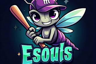 design high quality esport mosquito mascot logo with unlimited revision