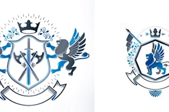 design coat of arms family crest and heraldic logo
