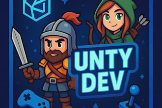 be your 2d 3d unity game developer for android web ios PC