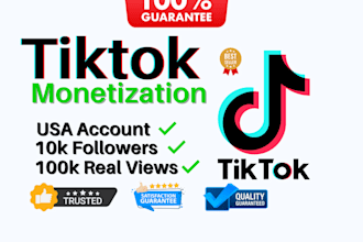 do tiktok monetization, grow tiktok organic followers and drive tiktok sales
