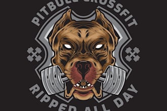 make a specially for pitbull logo with any copyrights