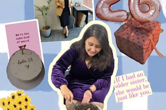 make pinterest vibe birthday collage for instagram story