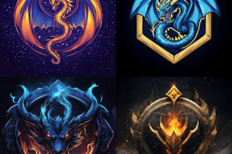 design a custom dnd, fantasy, sci fi, rpg game logo