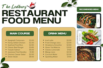 design restaurant flyer, sale business brochure, restaurant menu design logo