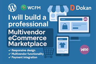 build a professional multivendor ecommerce marketplace website
