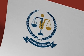 design awesome law firm and lawyer logo  in 24 h