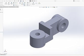 design simple solidworks 3d components and parts
