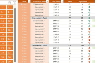 convert raw data into custom format output data using excel
