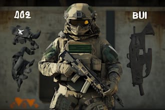 draw unique military character