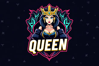 create awesome queen logo with fast 24 hour delivery