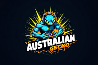 make creative gecko logo with free source files