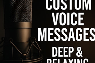 create seductive and romantic voice messages in turkish or english