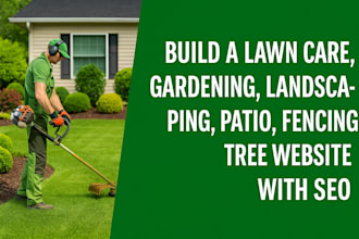 design a stunning tree service or lawn care website