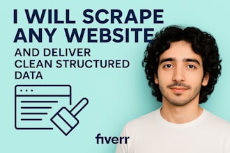 scrape any website and deliver clean structured data
