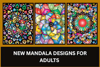 design unique mandala coloring pages for adults