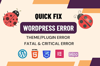 fix wordpress error wordpress bug and elementor error