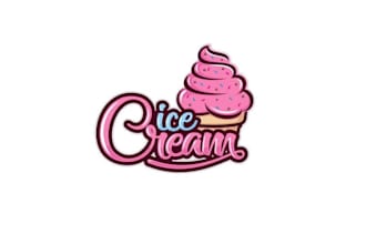 design cake, ice cream, colocate, banana, donuts, bakery  logo