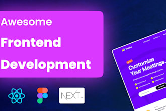 be your front end web developer in react, next js, figma, typescript
