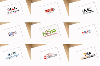 design a professional transport logistics dispatching trucking logo