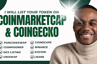 list your token coin on coinmarketcap coingecko, ico listing mexc defi eth sol