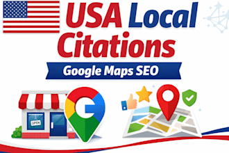 build US local citations for local SEO and google business