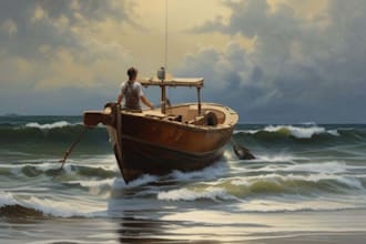 paint landscape in real oil painting