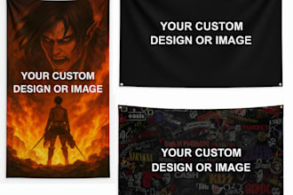 add your photo or design to my flag tapestry mockup template