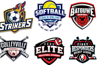 design sports team or sports logo event, tournament, academy for your brand