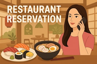 make a restaurant reservation in japan for you