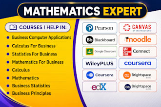 help in mathematics calculus linear algebra discrete math excel, business assign