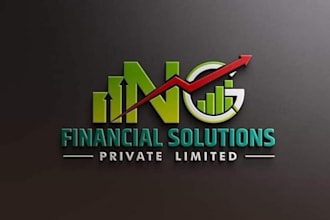 design financial accounting consulting marketing logo