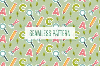 create a seamless textile pattern design