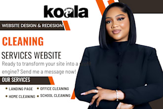 cleaning service website, office cleaning, booking koala, booking koala website