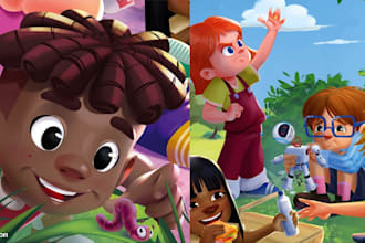 draw african american children book illustrations