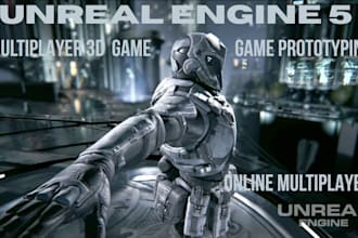 develop your unreal engine game multiplayer, ue5, prototyping and more