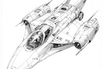 do spaceship concept art or design a starship or sci fi vehicle