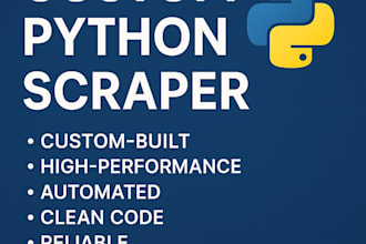 create a custom python web scraper for websites and apis