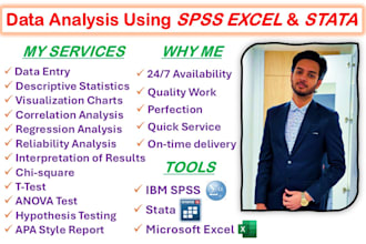 do data analysis interpretation on spss stata excel
