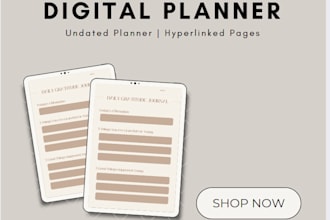 create cute and minimalist digital planner