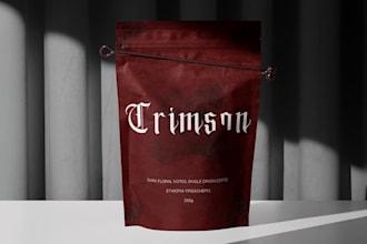 design minimal and modern packaging and logo