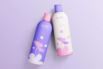 design minimal and modern packaging and logo