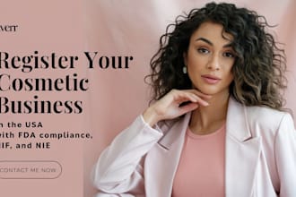 register your cosmetic business in the USA with fda compliance, nif, and nie