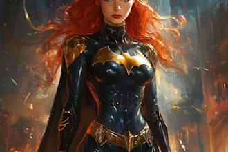 draw you as a superhero marvel or dc character