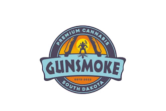 design a unique hipster style cannabis logo