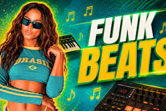 produce a brazilian funk or baile funk type beat