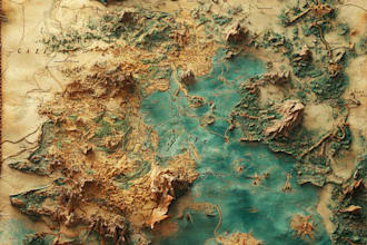 draw custom fantasy map for you