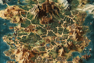 make a fantasy map for rpg fantasy
