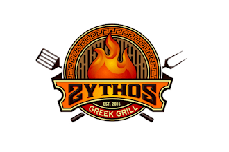 make colorful artwork an impressive logo for greek grill