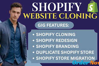 clone shopify store shopify website copy shopify store redesign shopify